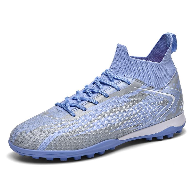 Football Shoes High Top Lightweight Breathable Broken Nails Primary and Secondary School Students Youth Professional Training Shoes Adult Large Size C
