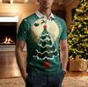 Unisex female2026 New Christmas themed Printed Design Polo Shirt Collar Button  Sublimated POLO Shirt Oversized High Quality Cheap Cool
