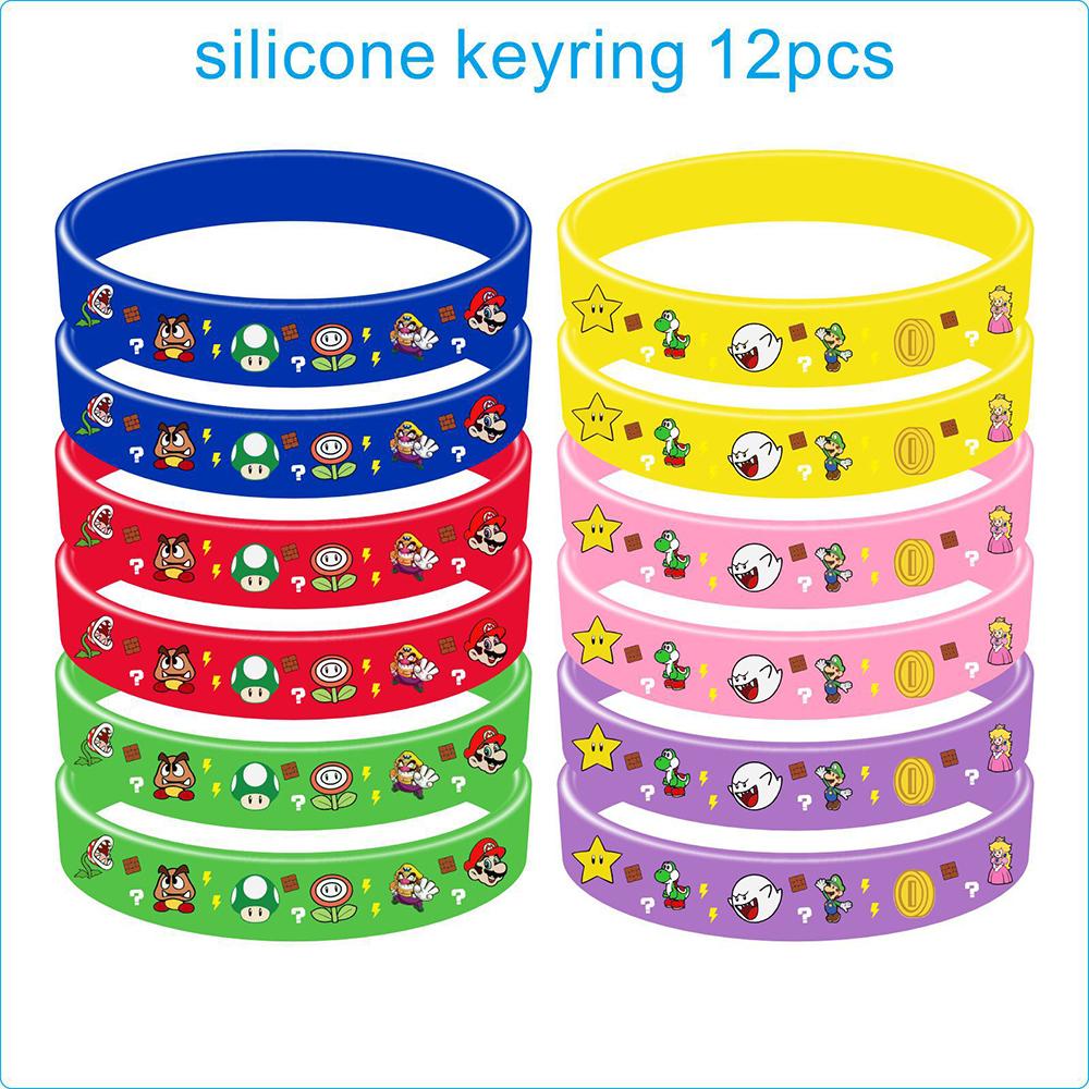 Brother Mario Party Favors Gifts Stamps Slap Bracelet Stickers Christmas Stocking Fillers Birthday Souvenirs Decoration Supplies