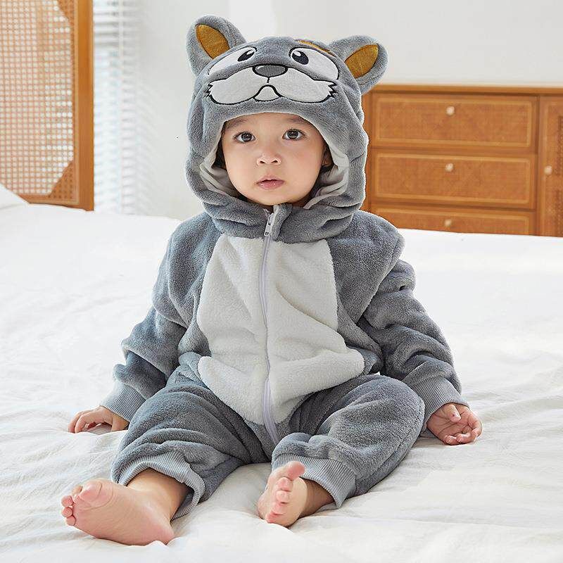 Newborn Baby Child Animal Jumpsuit Performance Wear Baby Cute Crawling Suit Baby Flannel Pajamas Costumes