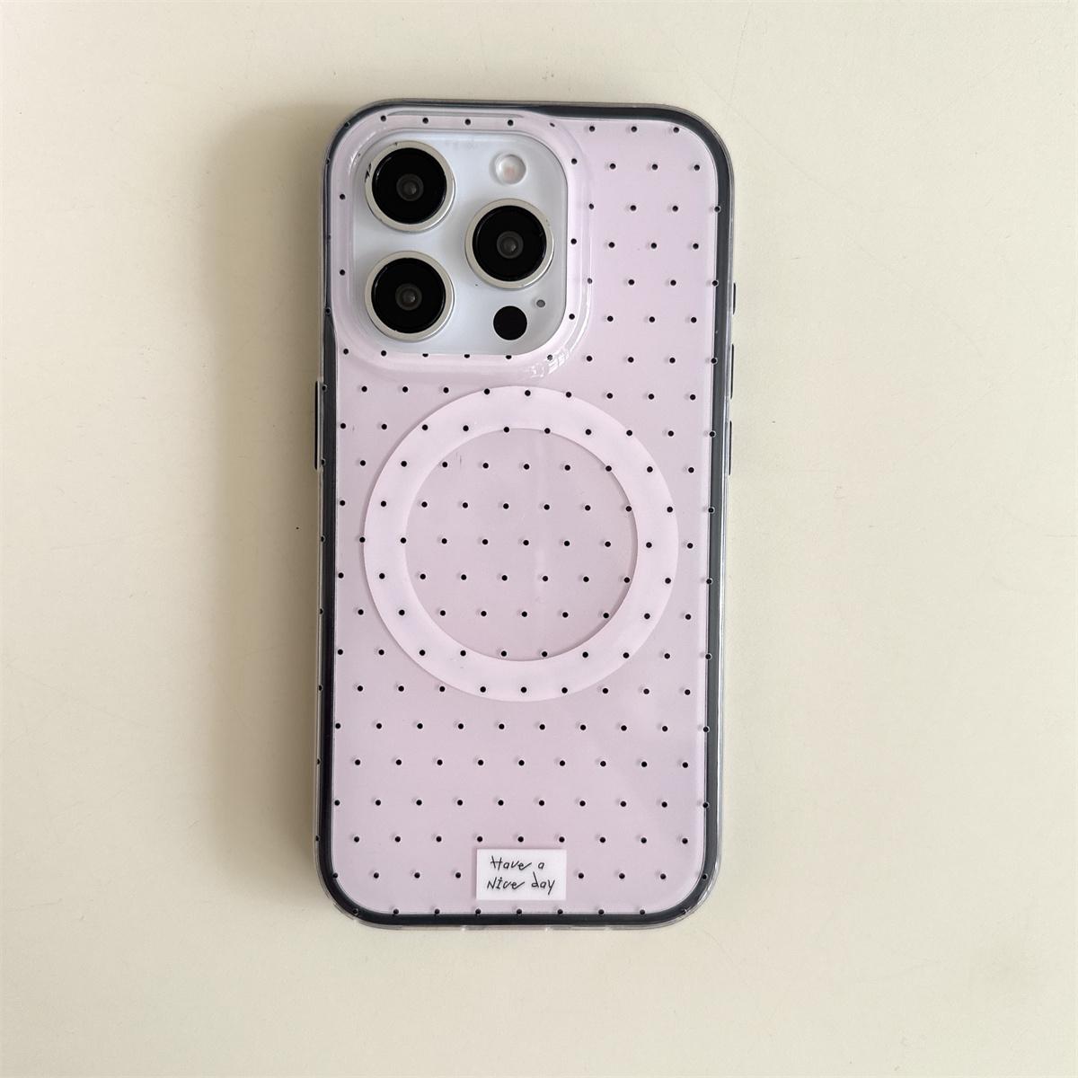 

Simple Red Polka Dots Phone Case For iPhone 16 Pro 15 14 13 Pro Max Cover with Tomato Stand Holder Shockproof Cases For iPhone 16 Pro Max