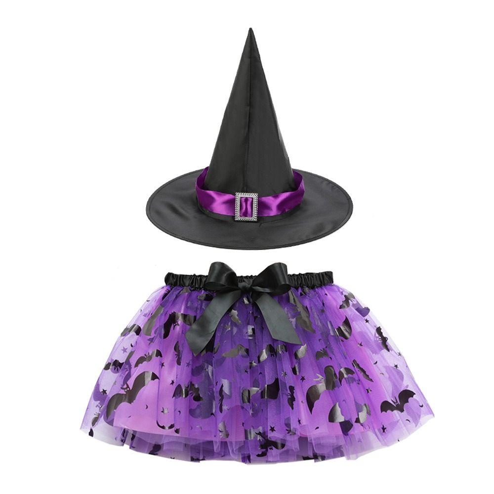 3Pcs/set Wizard Childern Halloween Costumes Pointy Hat Halloween Cosplay Costumes Cosplay Dress