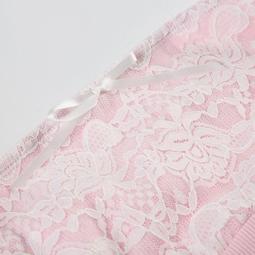 Mesh Flower Lace Tube Tops Slim Fit Women Camisole Fashion Sweet Lace Vest Streetwear