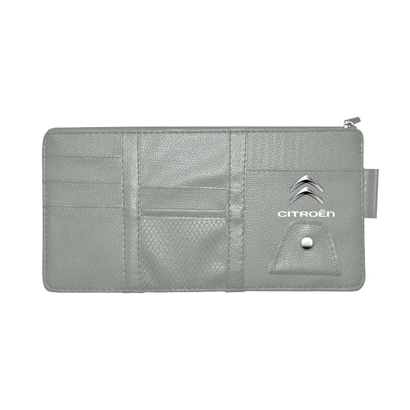 

Car Sunshade Eyeglass Clip Card Storage Brace Accessories For Citroen C4 C3 C5 C1 C2 Berlingo Celysee Cactus Picasso Aircross сірий