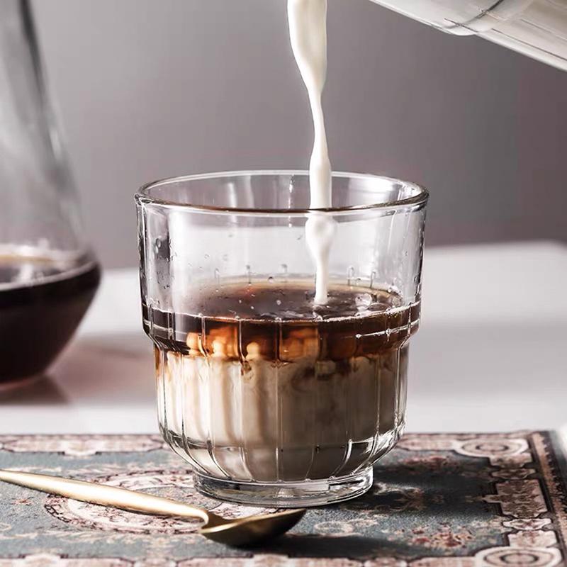 6oz 175ml Creative Italian Espresso Cup Transparent Beverage Mug Party Gift Liquor Spirits Vodka Cups Latte Glasses for Drinks