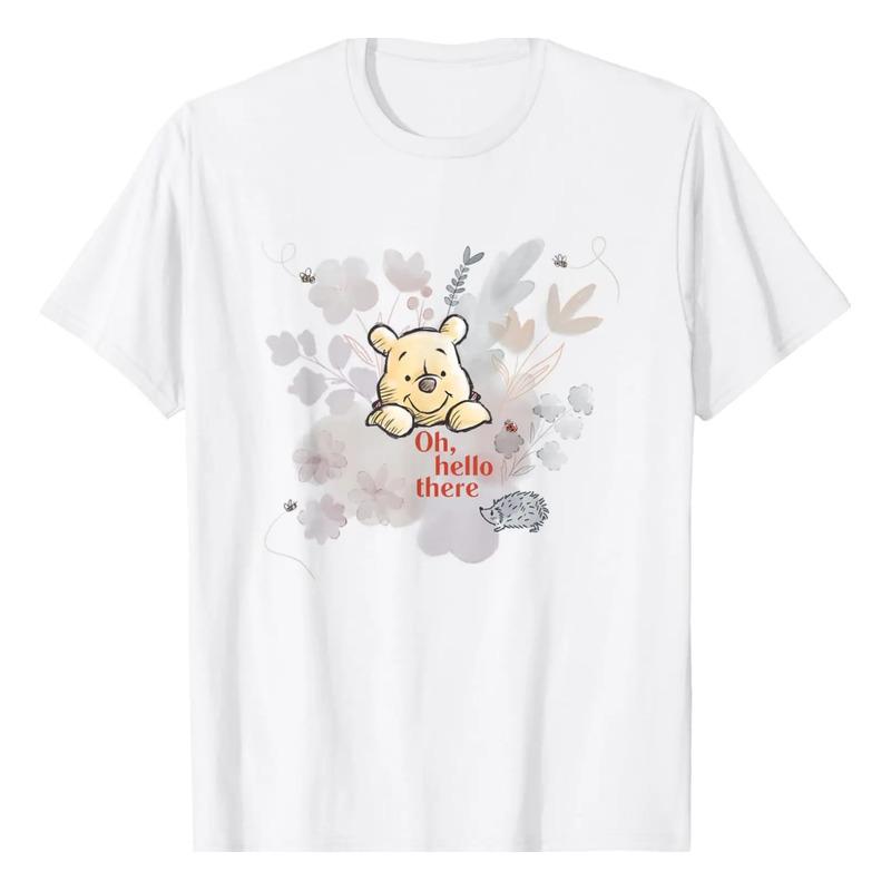 Camiseta Con Dise?o Floral De Winnie The Pooh Oh Hello There S