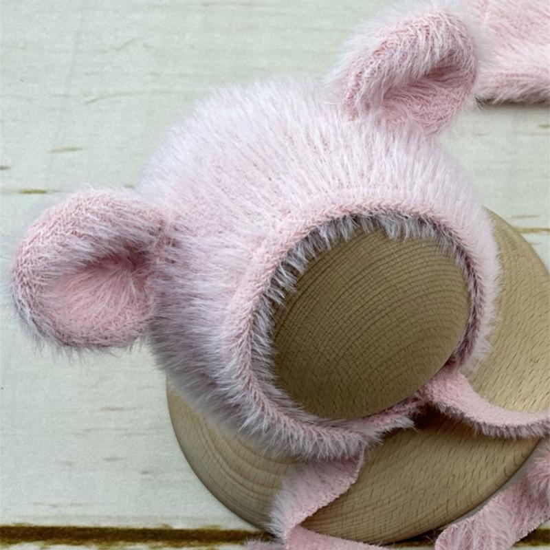 Baby Photography Props Bear Shape Outfit and Hat Set Boy Girl Outfit Photo Shoot Clothes Baby Costume Clothing