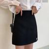 Women's Summer High-Waisted Business Clerk Skirt Anti-Exposure Slimming Academic Teacher Slit Casual All-match Versatile Bodycon Skirt