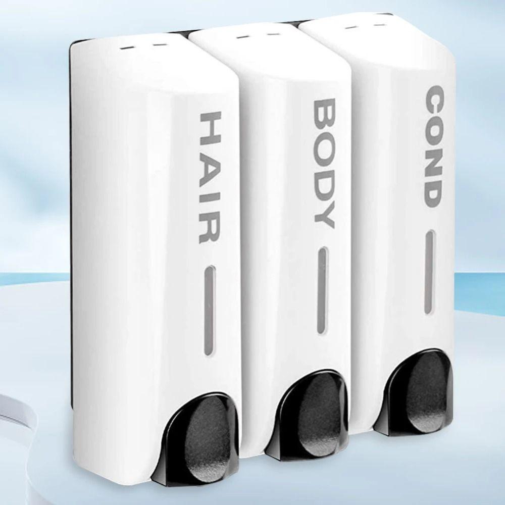 Lock Wall Mounted Soap Dispenser Refillable Hand Sanitizer Holder Shampoo Liquid Bottle  Shower