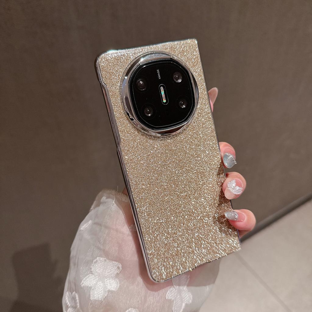Suitable for Huawei mateX6 Folding Mobile Phone Case Xlfip Electroplating Glitter Xiaomi Maxfold3 Luxury Find N5