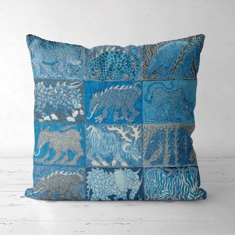 A DropShipping Christmas Home Decor Printed Cushion Cover Decorative Boho Pillowcases High-end Royal High Quality Europe