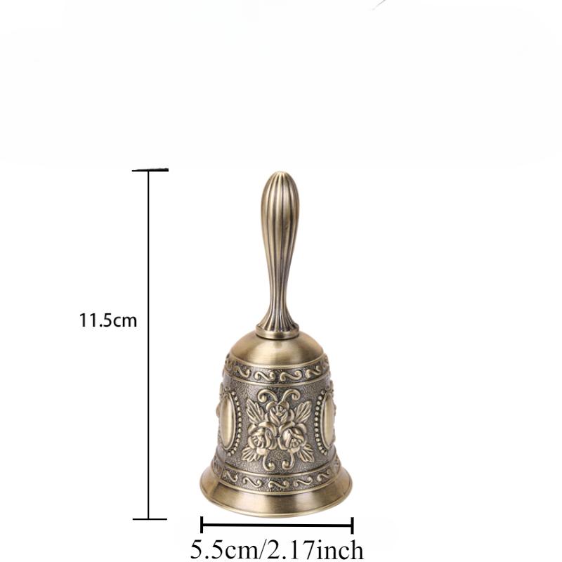 

Металлический колокольчик в европейском стиле Барная стойка и стойка ресторана Блюдо Деревенский колокольчик Ручной кривошип Колокольчик для класса детского сада циан