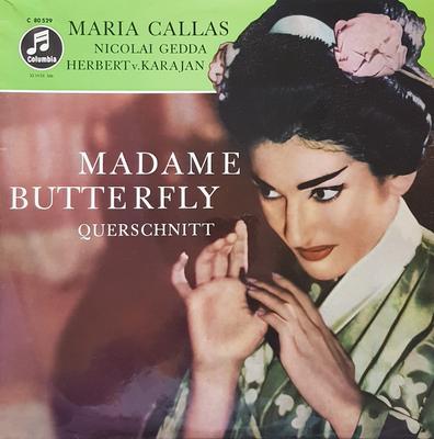 Płyta LP MARIA CALLAS , NICOLAI GEDDA , HERB - Madame Butterfly (Przecięcie) C80529 Columbia Niemcy Klasyczny Używany