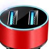 Car Charger Portable Easy to Use Aluminum Alloy 3.1A 2 USB High-speed Charge Auto Charger Daily Use