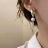 Korean Water Drop Pearl Ear Buckle Women's New Temperament Stud Earrings Light Luxury Earrings