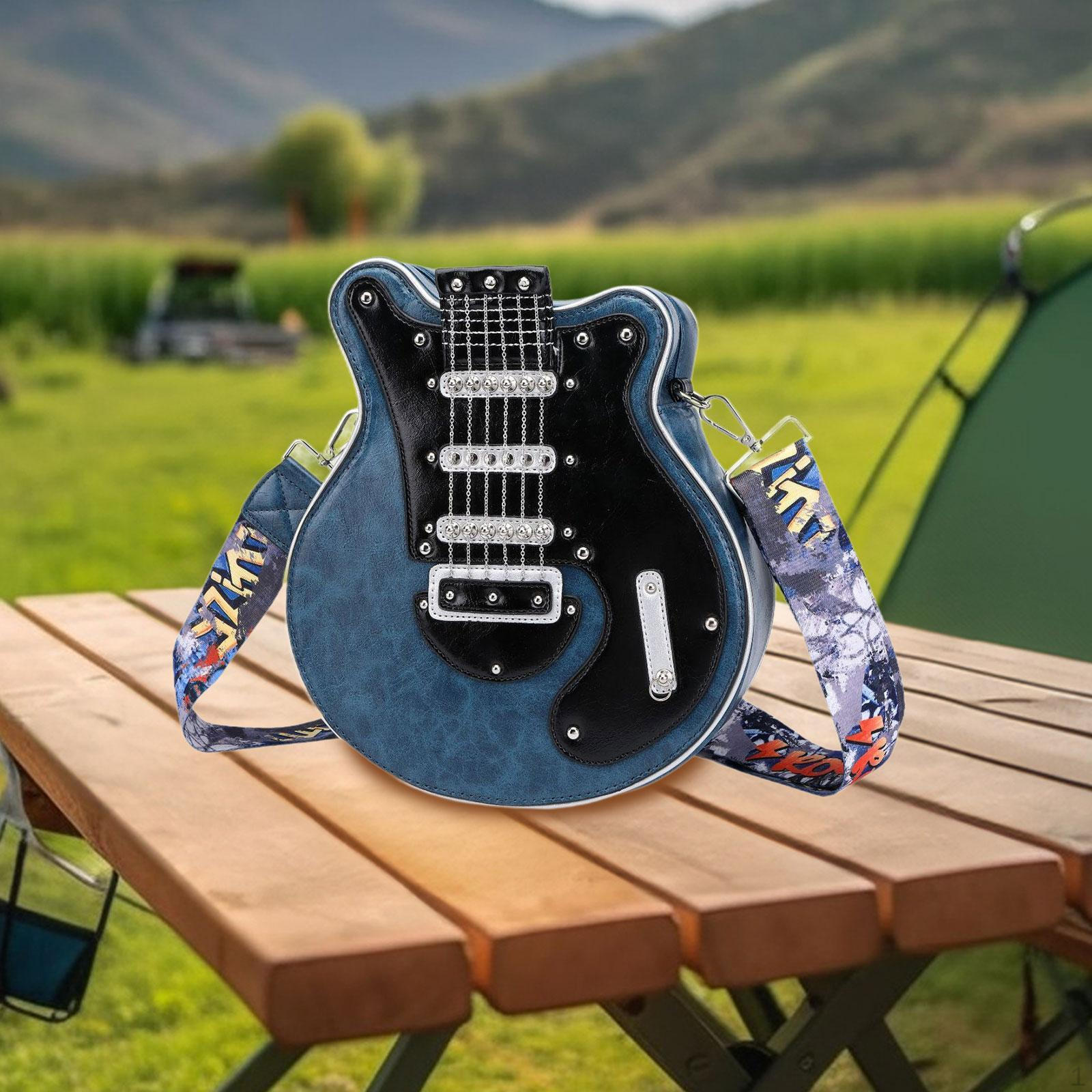 

Модна жіноча шкіряна сумка через плече з регульованим ремінцем для шопінгу синій