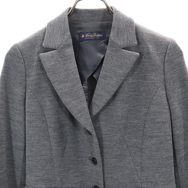 Brooks Brothers Made in Japan wool tailored jacket gray Women Used