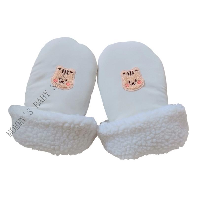 

H3CD Waterproof Baby Pushchair Gloves Hand Muff for Winter Soft Comfortable Easy Installation Universal Compatibility