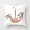 Cute Cartoon Panda Print Pattern Cushion Cover Pillow Cover Living Room Sofa Decoration Home