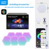 Hexagon Smart RGB Wall Light USB Color Changing Ambient Night Light DIY Mode Music Rhythm Sync APP Control for Game Room Bedroom