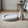 Arctic Flannel Round Cat Bed Warm Cat Bed Dog Bed Round Bed Wear-resistant Soft and Comfortable Mat Winter Supplies Pet Supplies