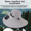 Dual Fan Summer Fan Visor Cap 3 Speeds Fishing Bucket Hat Convenient Solar Fan Hat  Outdoor Travel