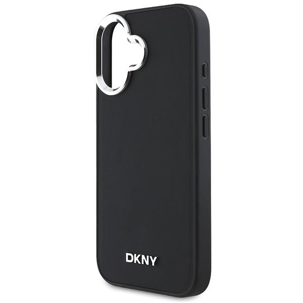 Dkny Dkhmp16Spscmclk Iphone 16 6.1Czarny/Black Hardcase Gładkie Srebrne Logo Magsafe