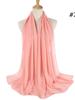 70*180cm bubble chiffon muslim headscarf for women solid color hijab scarf shawls and wraps hijab femme musulman kopftuch