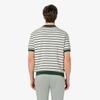 [lacoste] Men's Multi-Stripe Bouclé Mix Short-Sleeve Sweater Polo Shirt PH578E-56G132