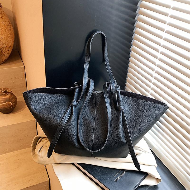 Ielgy High-End Simple Commuter Bag Fashionable All-Match Large-Capacity Shoulder Tote Bag