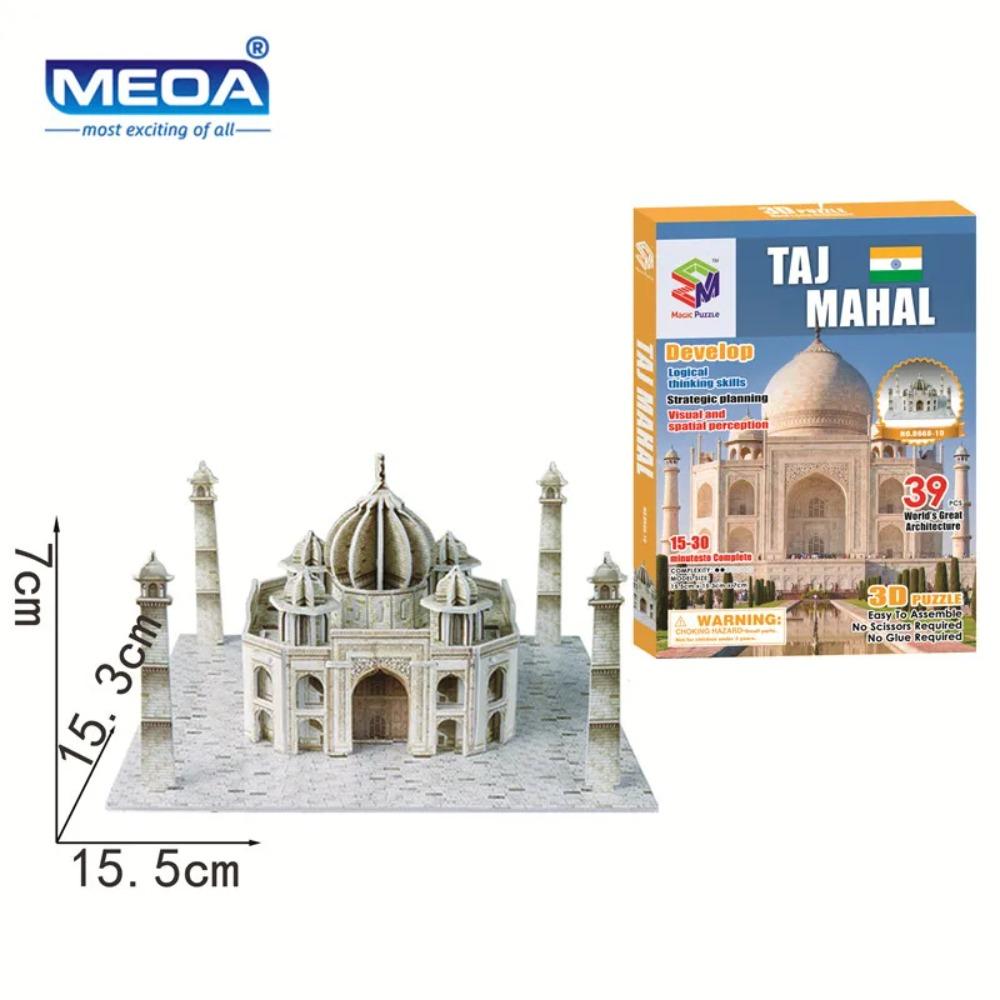 40 Tarz Dünya Ünlü Mimari Bina 3D Puzzle Model İnşaatı Yapboz Oyuncakları Çocuklar İçin Noel Hediyesi