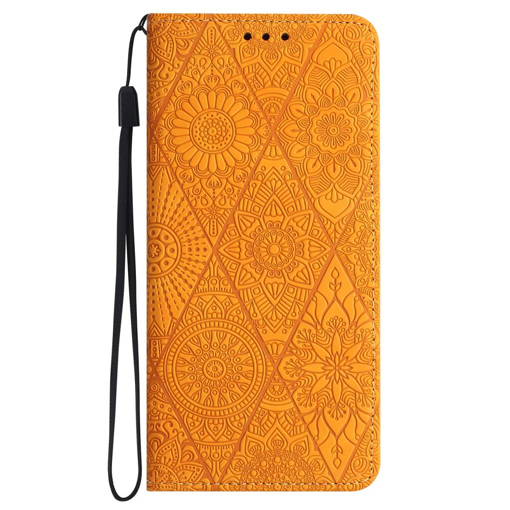 For Xiaomi Redmi Note 15 Pro 4G (Global) Case Imprinted Flower Wallet Stand Leather Phone Cover