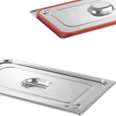 Lid for GN Profi Line Container with Silicone Seal GN14 265x162mm Stainless Steel Hendi 802649