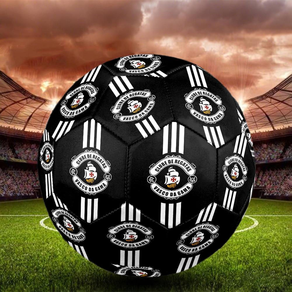 CR Vasco da Gama Indoor Soccer Ball Size 5 Colorful All Ages Machine Stitched PVC Competition Ready Durable High-Bounce