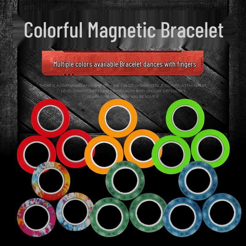 Cross-Border Decompression Magnetic Bracelet Gyro Camouflage Spinner Toy