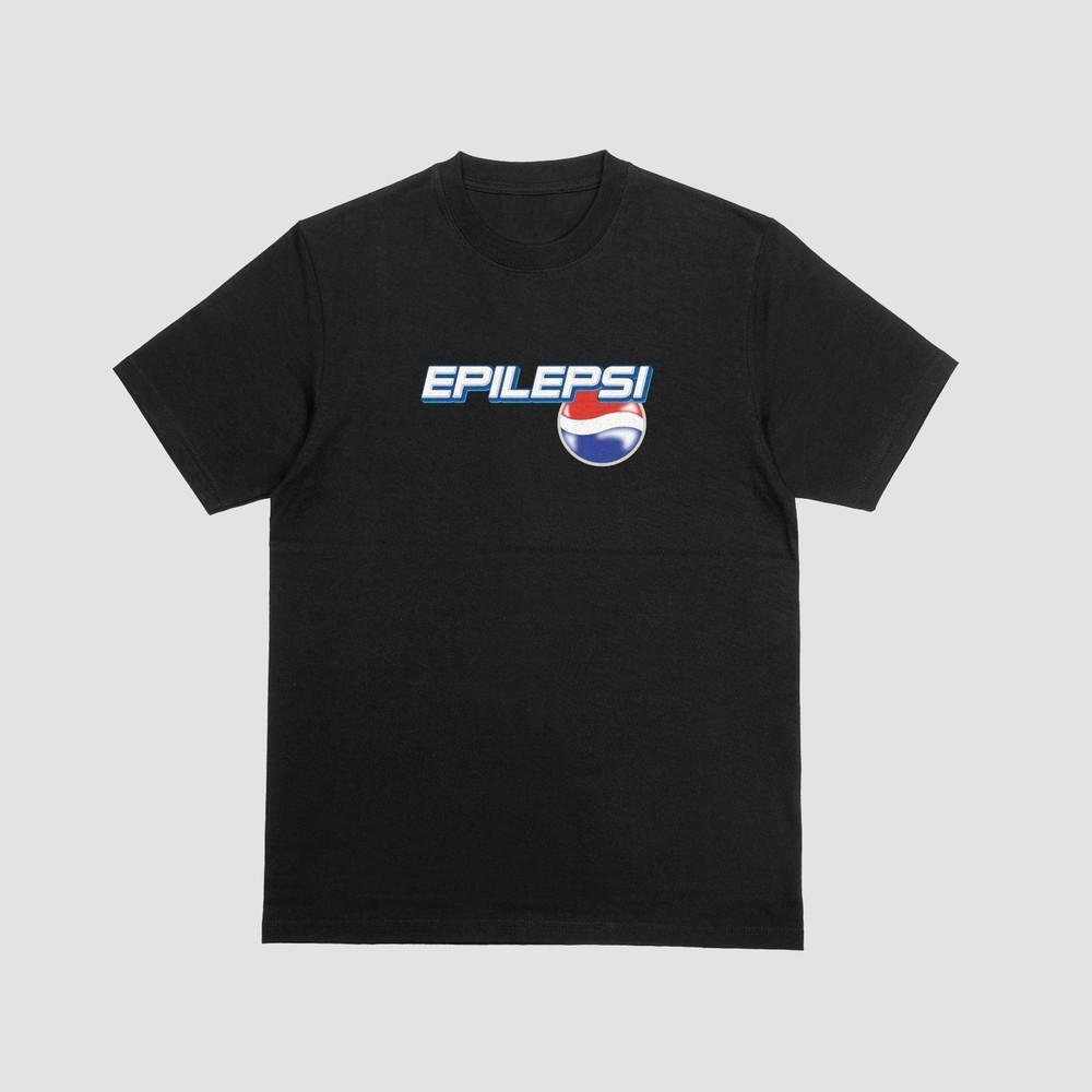 

EPILEPSI Tshirt Funny Parody Epilepsy Top Novelty Joke Soft Drink Tee 122 L