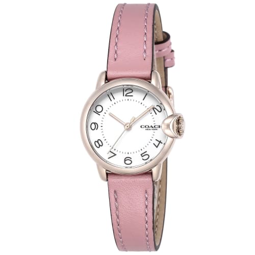 

Coach ARDEN Women s 28mm White Dial Stainless Steel Quartz Watch (14503615) in Pink