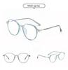 Xunge TR75203 Oval Transparent Student Glasses with TR90 Flat Lens