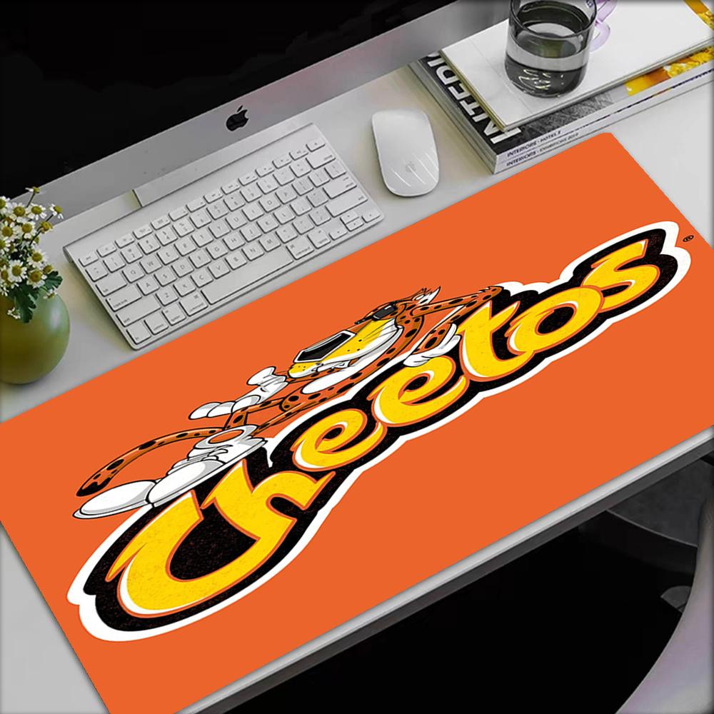 Cheetos Theme Mouse Pad, Non Slip Rubber Base, Multifunctional Office & Home Decor, Perfect for Workspace Personalization.