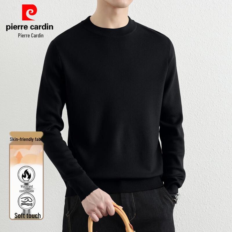 Pierre Cardin Men's Thickened Crew Neck Knit Sweater