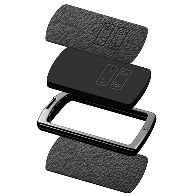 Zinc Alloy Car Key Case Full Cover For Renault Koleos Kadjar Megane Talisman Captur Espace Clio 2016-2019 4 Button Accessories