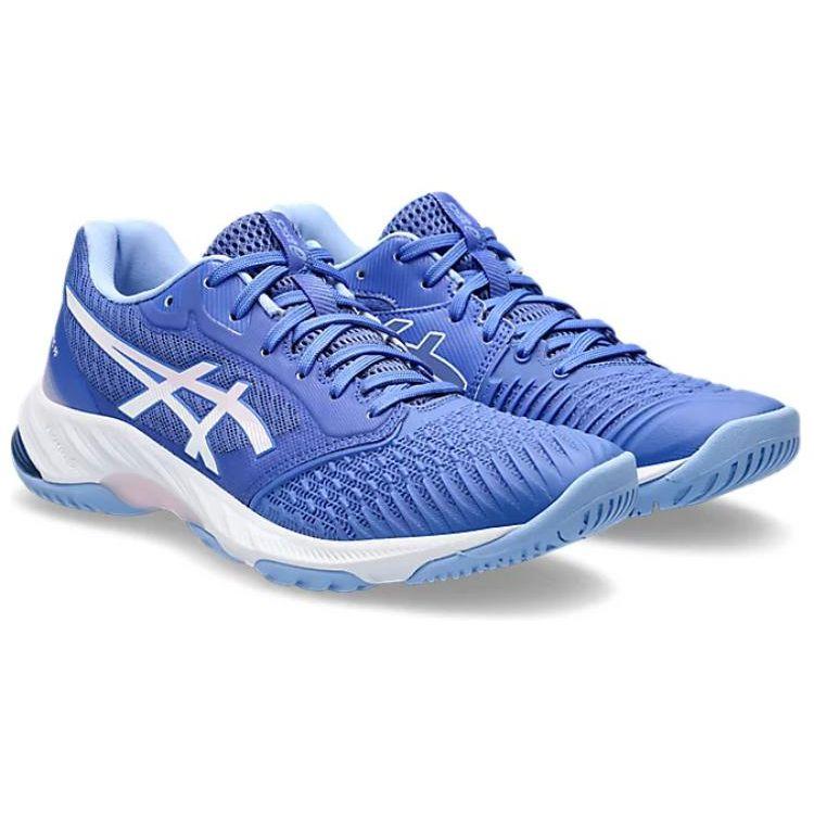 Asics Women's Netburner Ballistic FF 3 Blue Volleyball Shoes 1052A069-403