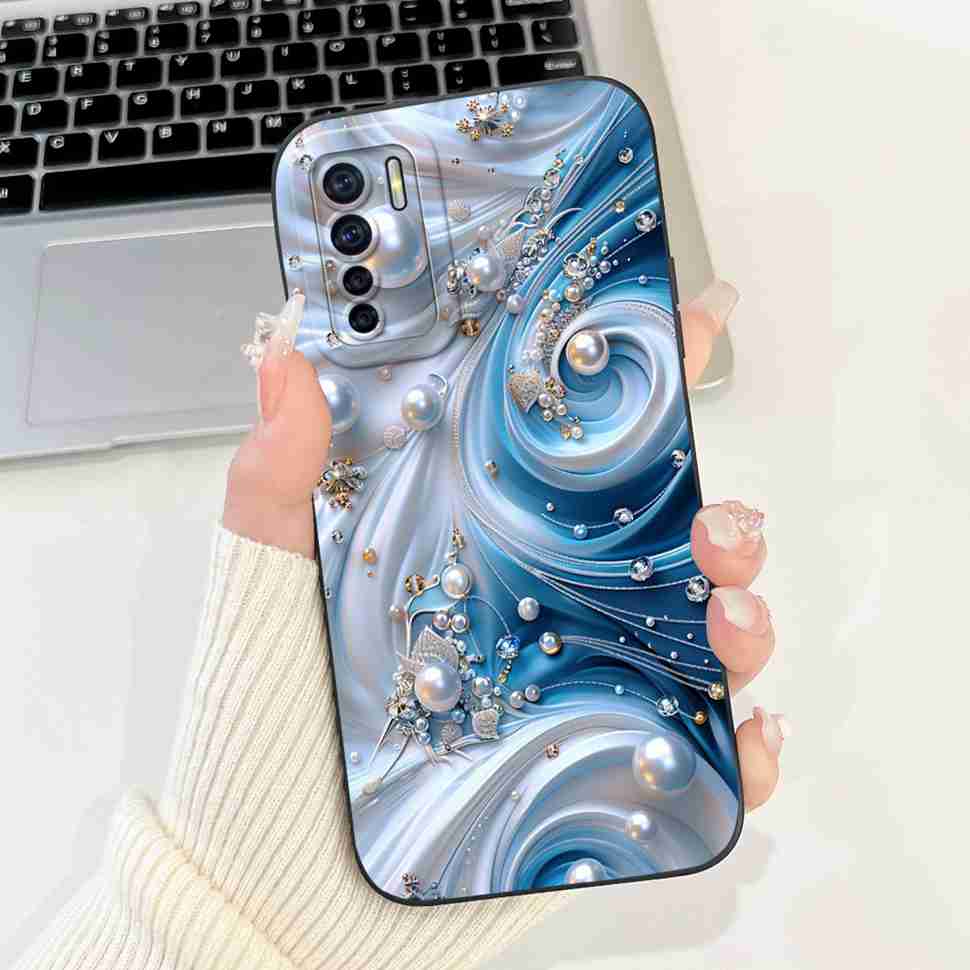 For Oppo F15 CPH2001 6.4" Case Cute Girl Cartoon Cat Soft Silicone TPU Back Cover For Oppo a91 A91 PCPM00 Protective Cases Coque