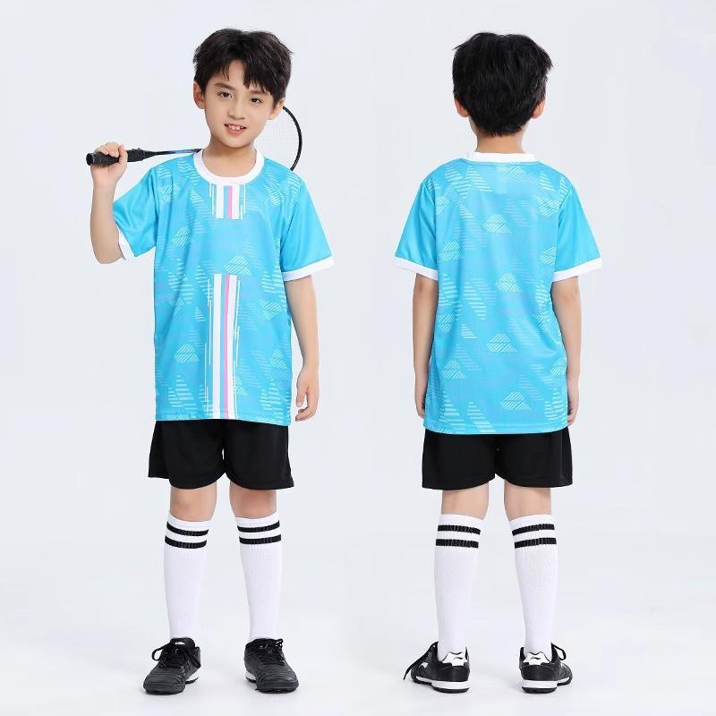 Kids Sports Set Breathable Quick-Dry T-Shirt Shorts Badminton Tennis Jump Rope School Training Unisex