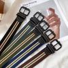 Canvas-Gürtel, Damen-Zierjeans, neuer Studentenstil, ohne Lochung, Ins-Stil, trendy, personalisiert, modischer Herren-Gürtel