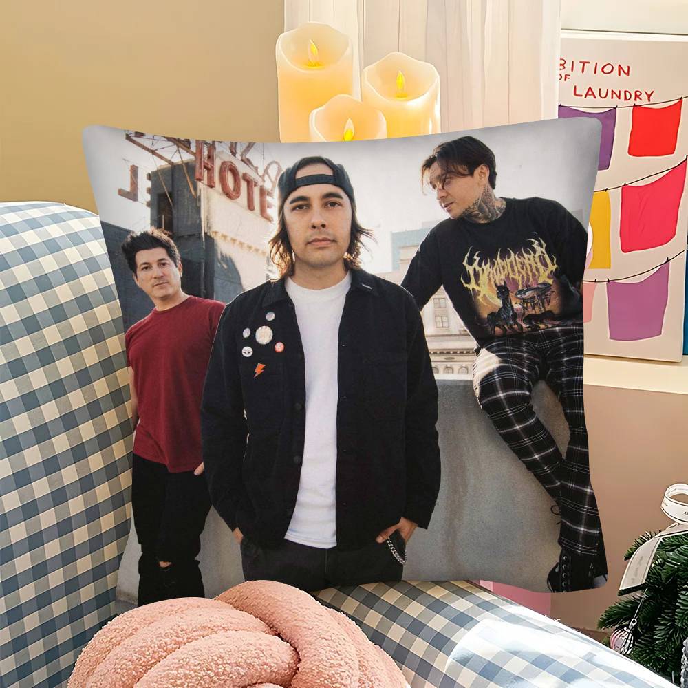 1pc Pierce The Veil Pillow Case Fashion Square Pillowcase Bedroom Sofa Room Ins Decoration Leisure