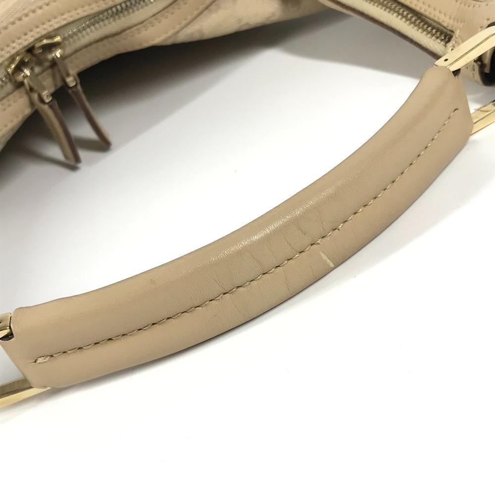 Gucci 73885 GG Logo Bucket-shaped Shoulder Bag GGCanvas/Leather Beige