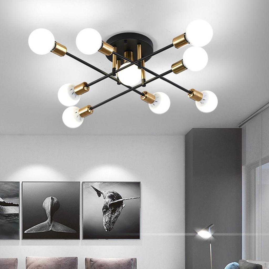 Modern Ceiling Light Fixture Flush Mounted E27 Lamp Hanging Pendant Sputnik Chandelier for
