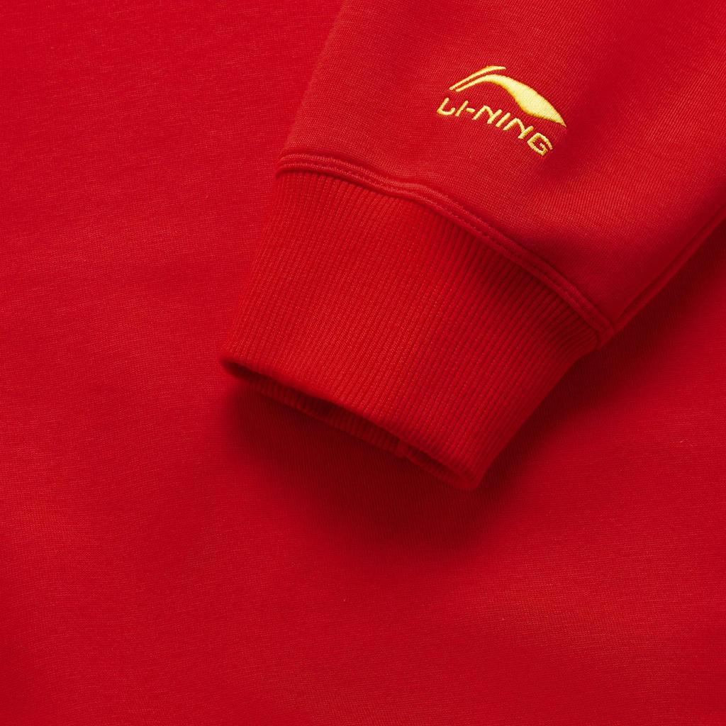 Li Ning Rijin Doujin Collection Sweatshirt Men's Red AWDV165-6