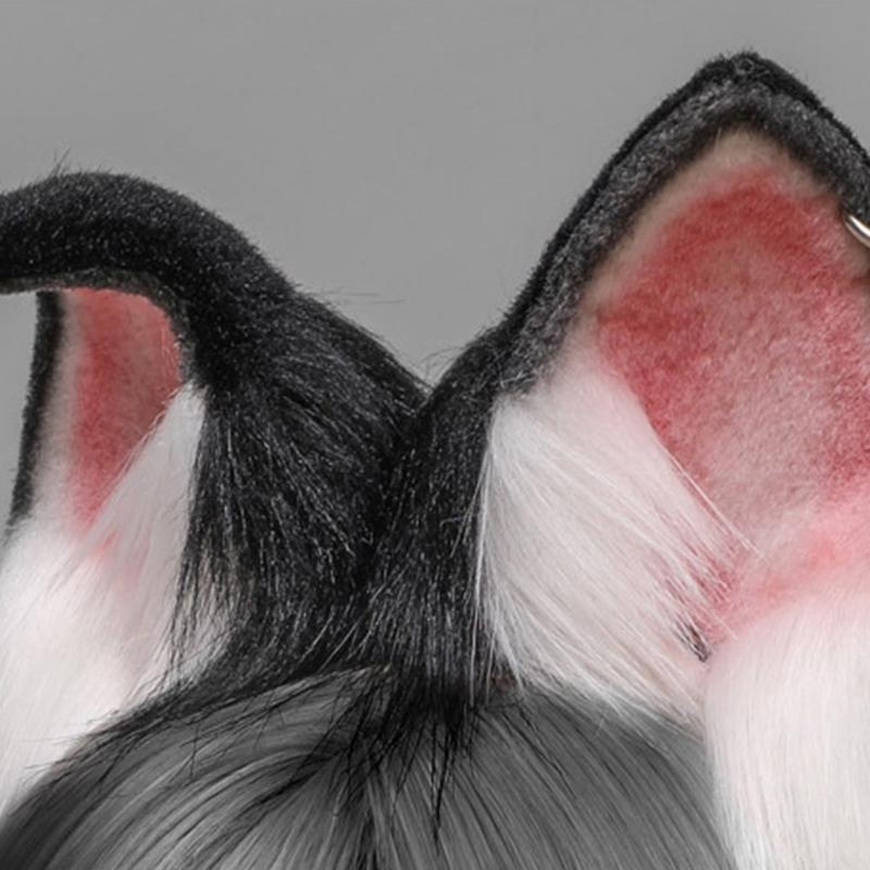 Adult Children Cartoon Fox Ears Shaped Headband Plush Hair Hoop Live Broadcast Rave Christmas Cosplay Party Headpieces